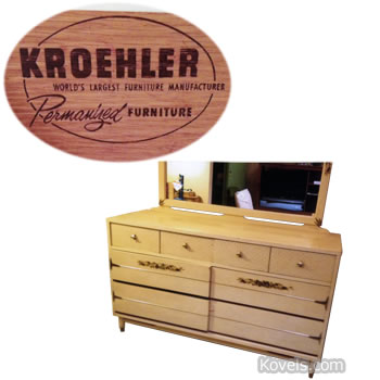 kroehler dresser mirror furniture