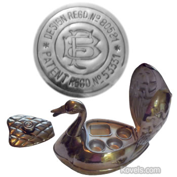 brass duck or swan box