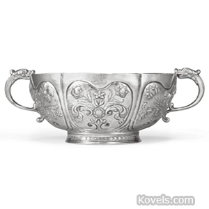 American silver bowl