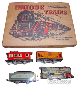 Unique Art Train Set Collectors Concerns Kovels Komments   Unique Art Train 